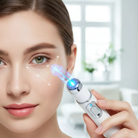 Smart Eye Massager with Vibration & Blue Light for Dark Circles and Puffiness