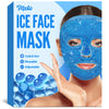 Meto Ice Face Mask Ice Mask for Face Face Ice Pack Reduce Face Puff Dark Circles Gel Beads Hot Heat Cold Compress Pack Face SPA for Women Sleeping Pressure Headaches Face Mask Skin Care (Blue)