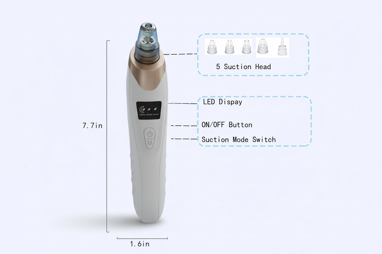 Pore Purifier Electric Blackhead Remover – Vacuum Pore Extractor BeautyBond