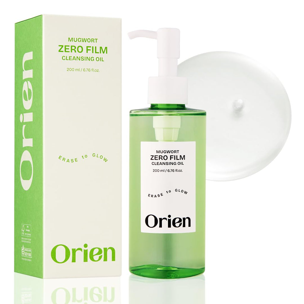 Orien Mugwort Zero Film Cleansing Oil 6.76 fl.oz. 200ml ㅣDaily Makeup Blackhead Removal No pore clogging Korean skincare double cleansing BeautyBond