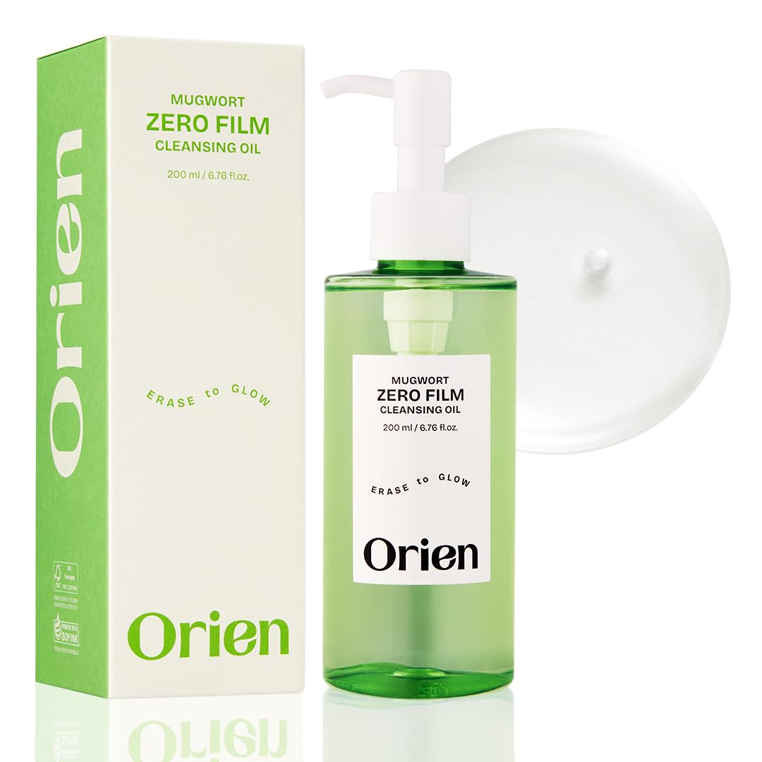 Orien Mugwort Zero Film Cleansing Oil 6.76 fl.oz. 200ml ㅣDaily Makeup Blackhead Removal No pore clogging Korean skincare double cleansing BeautyBond