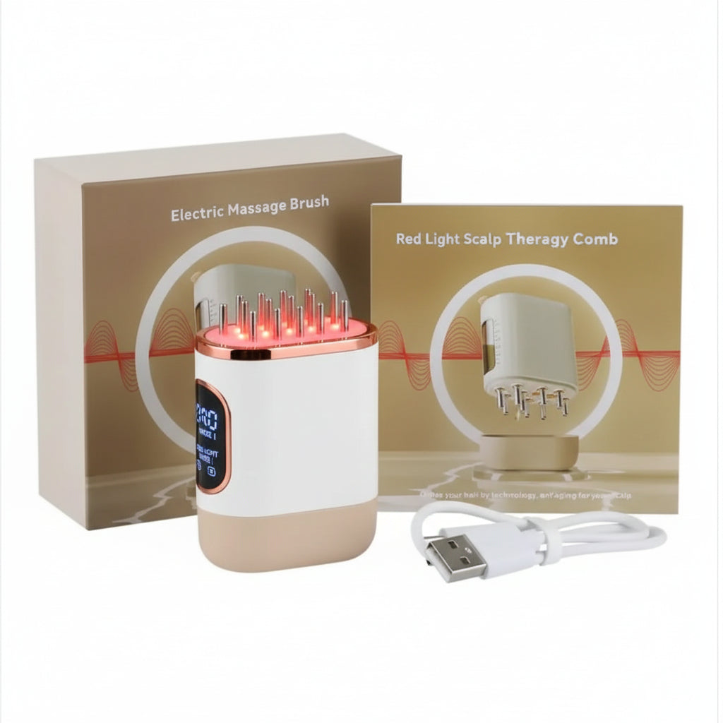 Red Light Scalp Therapy Comb with Spray BeautyBond