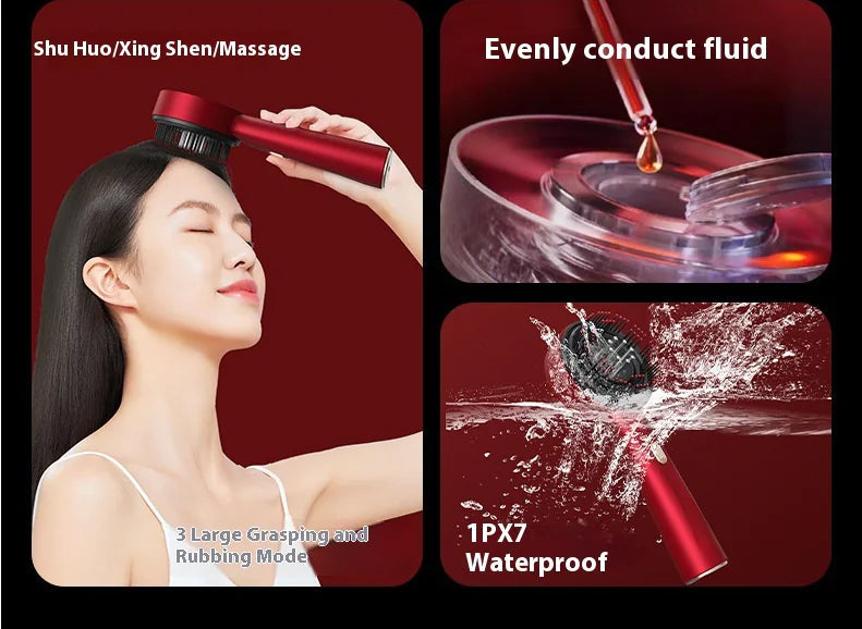 Electric Hair Reviver Comb – Red Light Scalp Massager BeautyBond