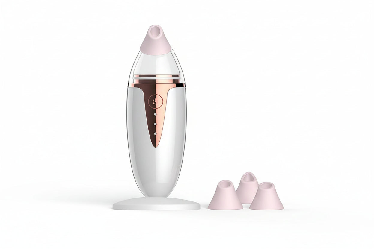 Electric Blackhead Remover – Vacuum Pore Cleanser with Silicone Brush BeautyBond
