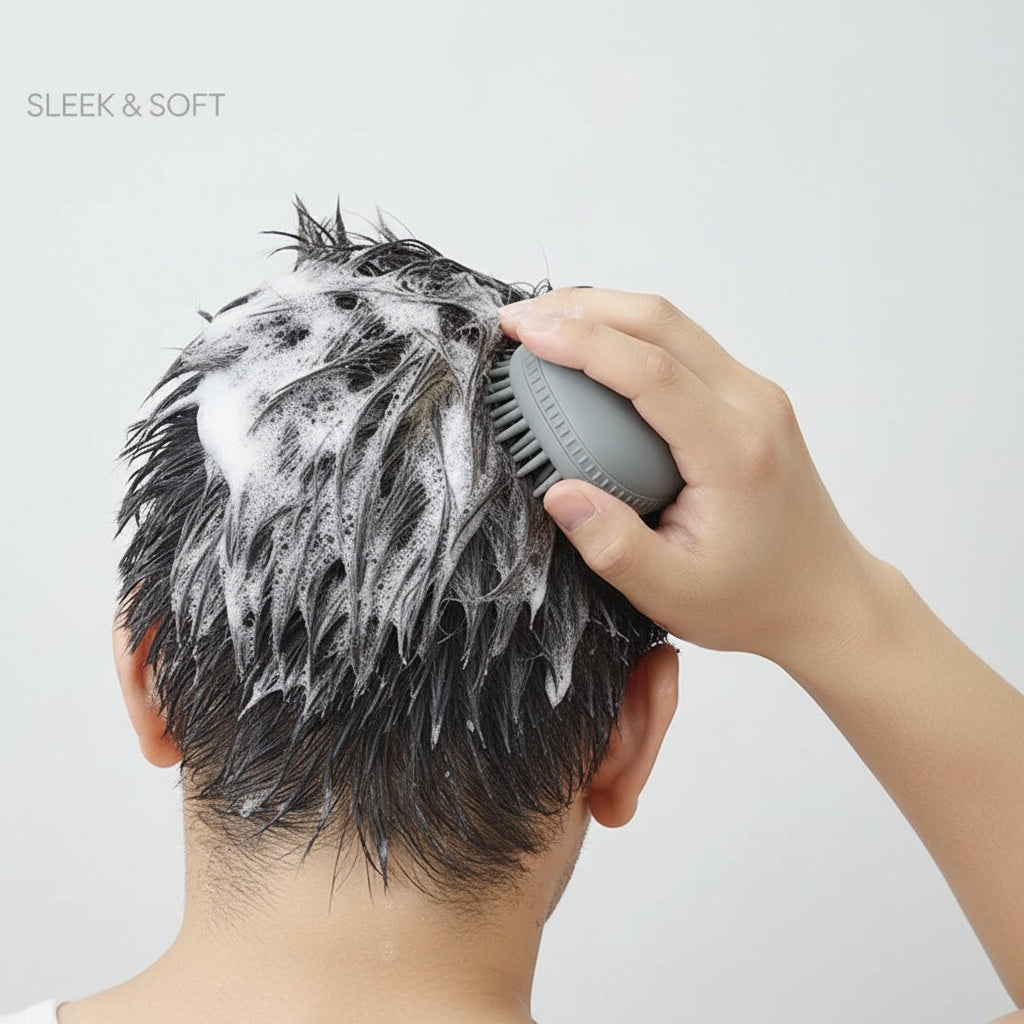 Silicone Scalp Massager – Portable Shampoo Brush BeautyBond