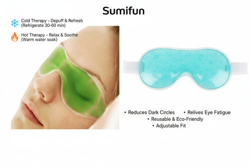 Green gel patch on a person's face against a white background