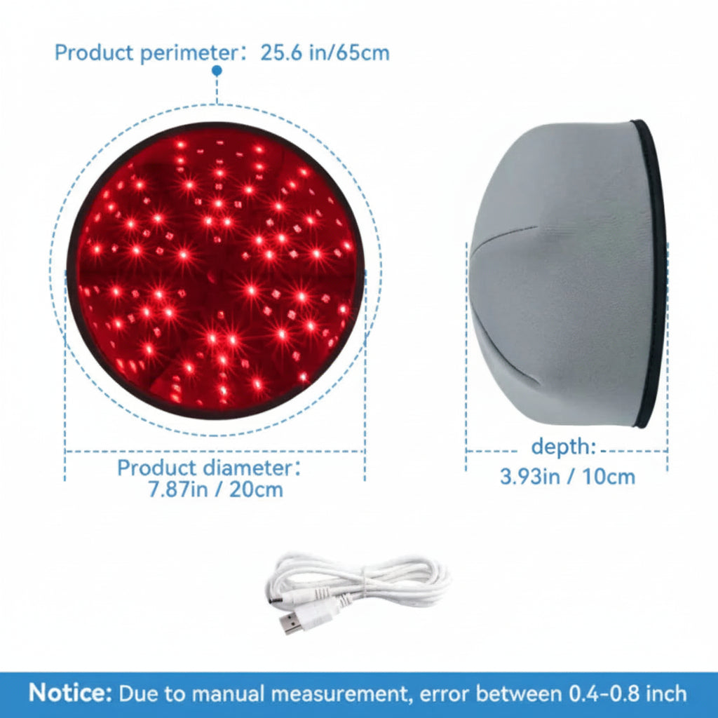 Red Light Hair Growth Cap – LED Scalp Therapy Device BeautyBond