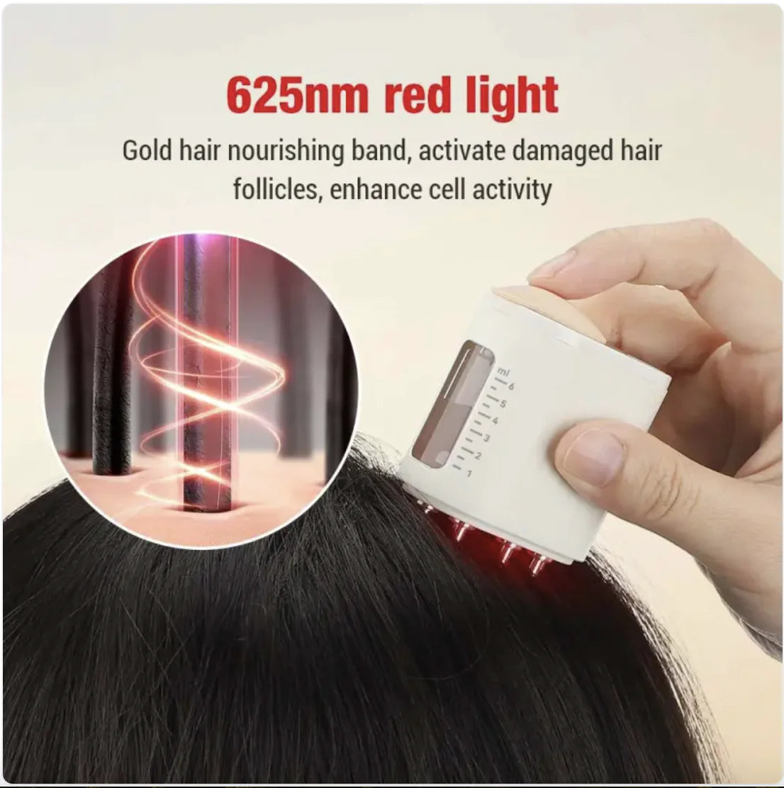 Red Light Scalp Therapy Comb with Spray BeautyBond