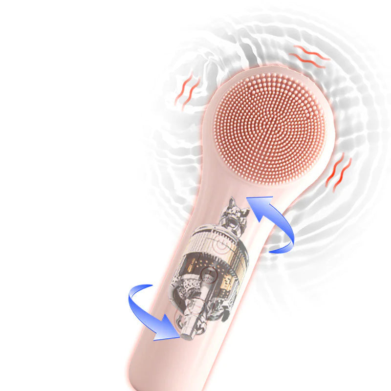 Silicone Electric Face Exfoliator with Magnetic Charger BeautyBond