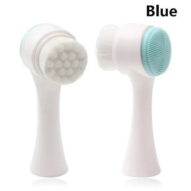 Dual-Action Silicone Face Brush