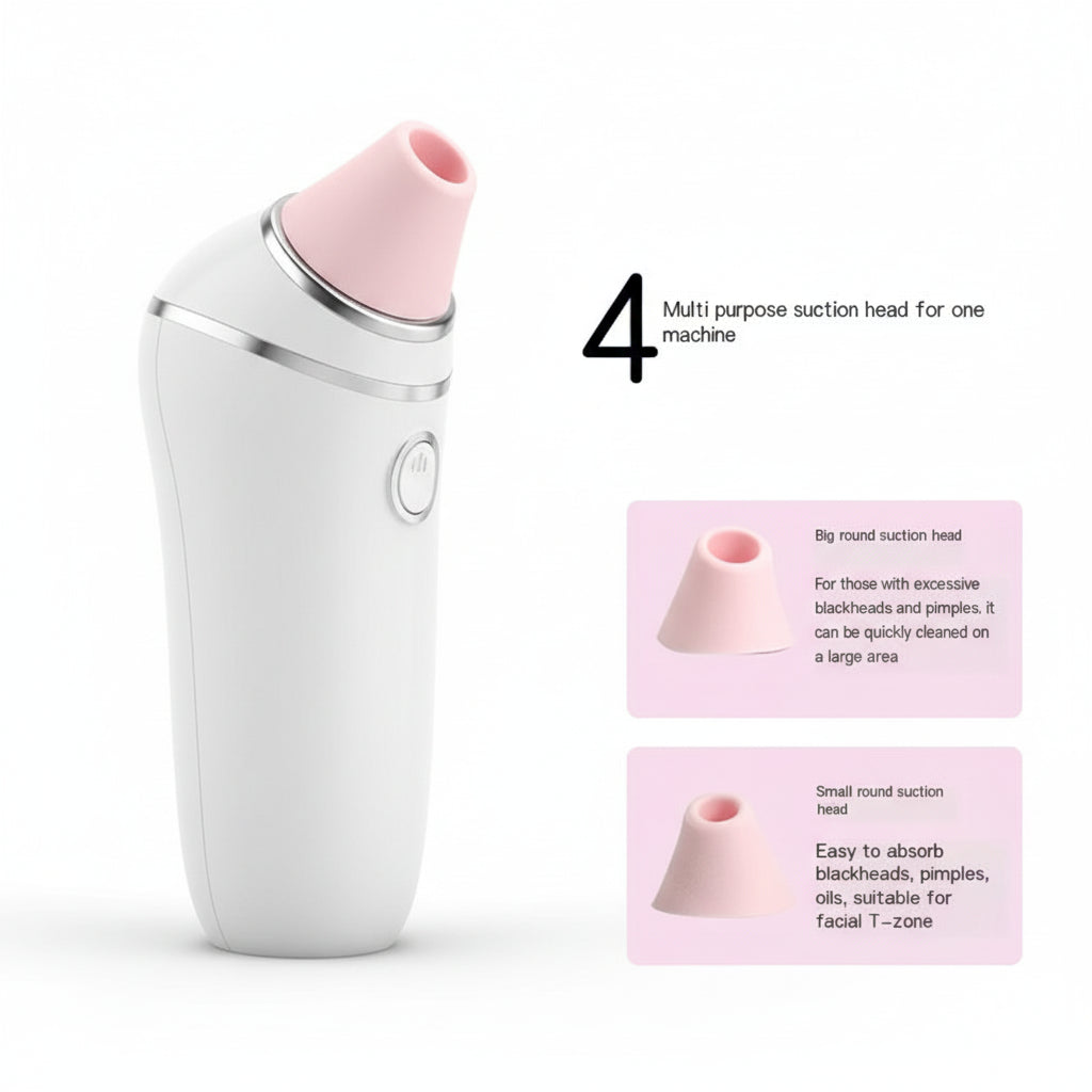 Electric Blackhead Remover – Vacuum Pore Cleanser with Silicone Brush BeautyBond