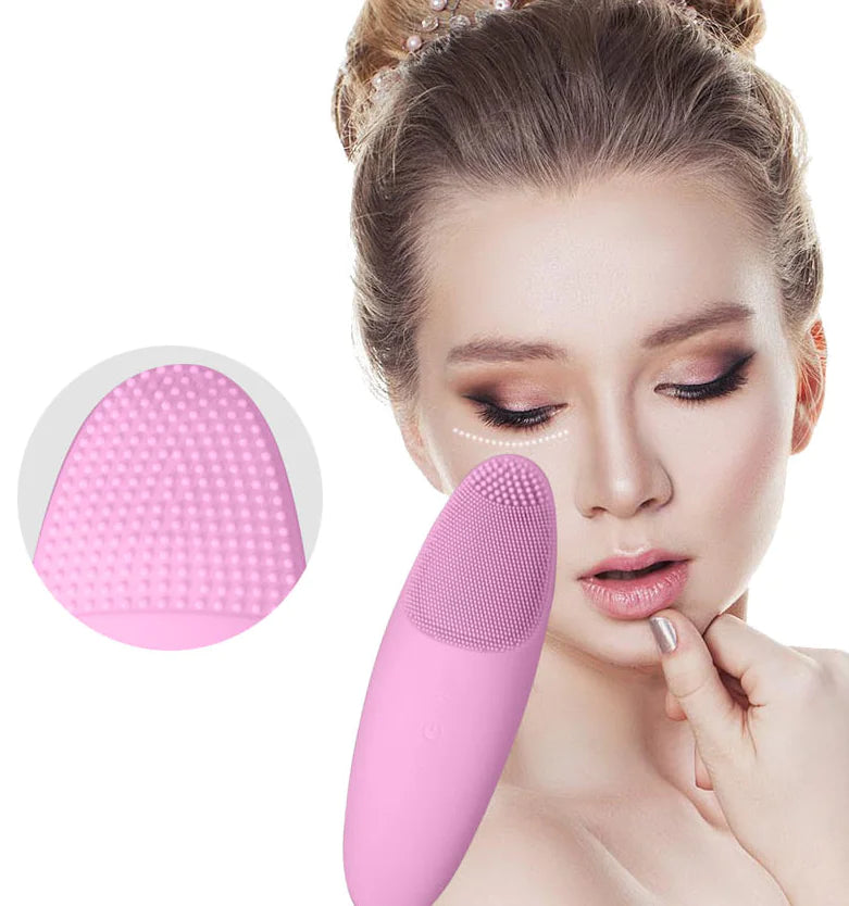 Wireless Heated Silicone Facial Cleansing Brush