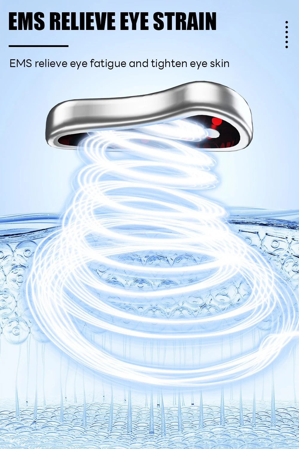 Led Red Light Eye Care Therapy EMS Pulse Micro-current Device Eye Massager To Relieve Fatigue For Treatment Under Eye Wrinkle