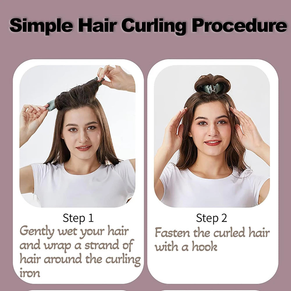 Heatless Hair Curlers — Soft Flexi Rod Headband for No-Heat Curls (3 pcs) BeautyBond
