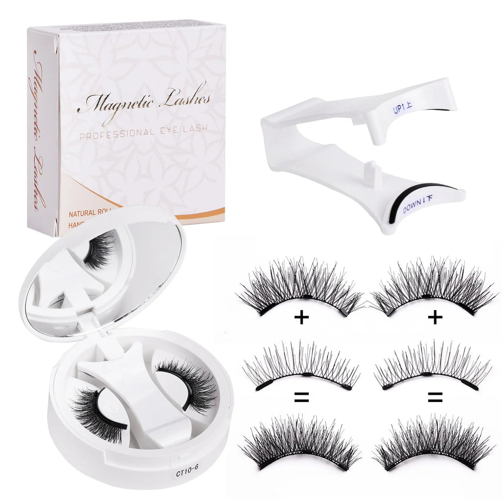 Magnetic Eyelashes Set — Reusable Natural-Look False Lashes with Tweezers BeautyBond