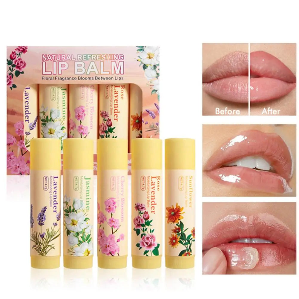 6/24pcs Assorted Fruit Flavor Lip Balm Set - Hydrating, Nourishing & Prevents Chapped Lips - Care for Dry Lips & Fine Lines BeautyBond