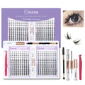 Eyelashes Cluster Cat Eye Lashes Natural long Lashes Individual Lashes Mixed Length Eyelash Extension DIY Lashes BeautyBond