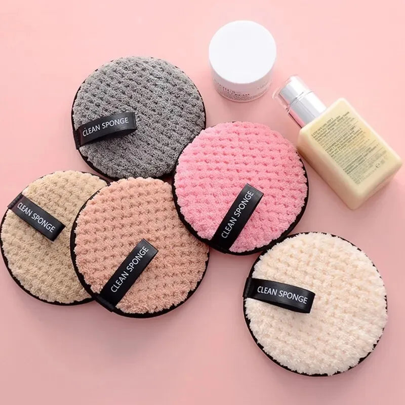 4-Piece Makeup Remover Microfiber Pads - Reusable Makeup Removing Towels, Gentle Cleansing Sponges for Face and Skin, Washable E BeautyBond