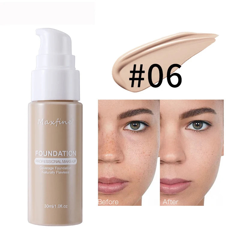Liquid Foundation Effective Concealer Waterproof Sweat-resistant Makeup Professional Cosmetics BeautyBond