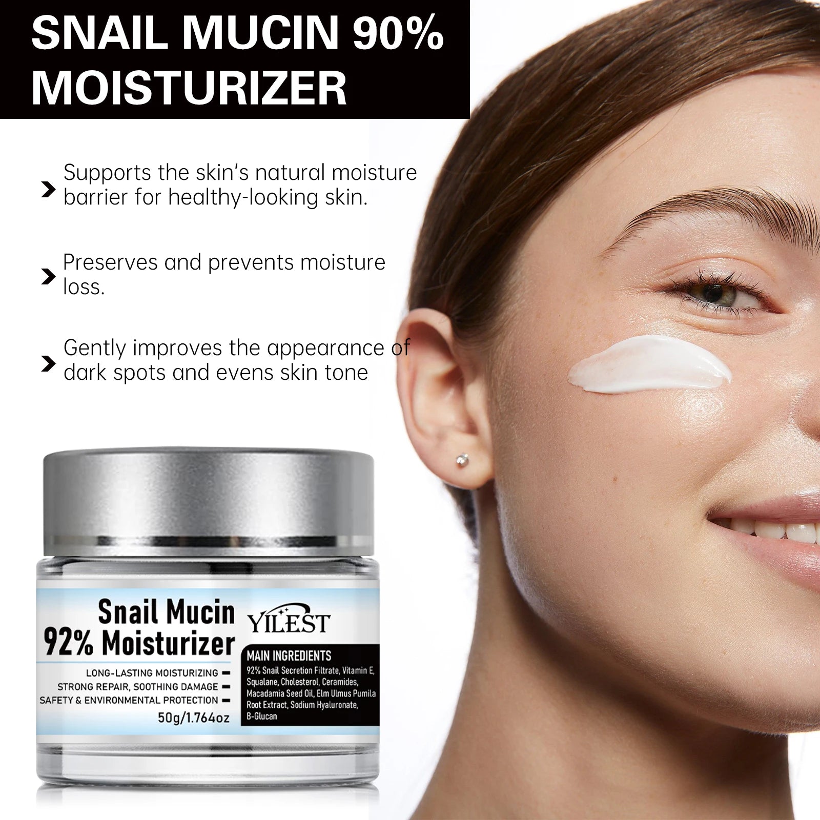Snail Mucin 92% Moisturizing Advanced Power Essence Fading Lifting Firming Smoothing Nourishin Brightening Strong Repair Care BeautyBond