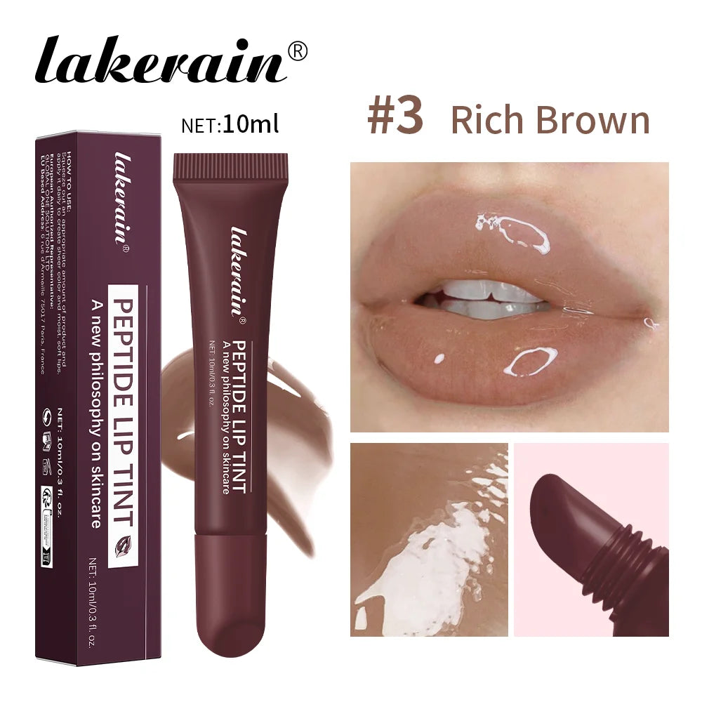 10ml Mirror Lip Glaze Moisturizes Jelly Lip Enrichment Oil Lasting Water Light Glass Lip Oil Remove Line Lip Protection Serum BeautyBond