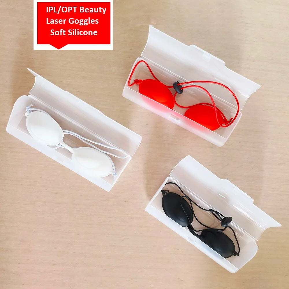 IPL OPT Laser Glasses Soft Silicone Beauty Patient Protective Goggles for IPL Laser LED UV Photon Beauty Red Light Therapy