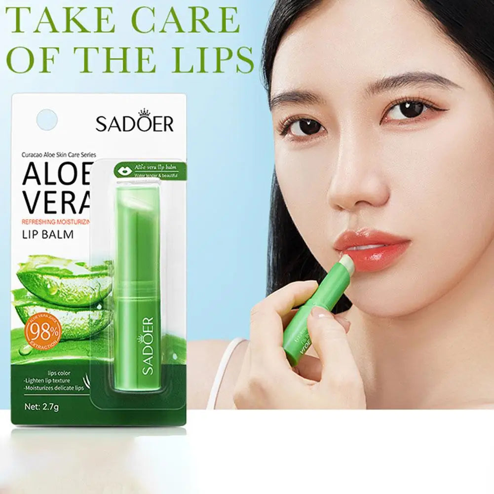 Lip Aloe Balm Nourishing Refreshing Hydrating Moisturizing Preventing Cracking and Repairing Lips Gentle Non Irritating 1/2/3PCS BeautyBond