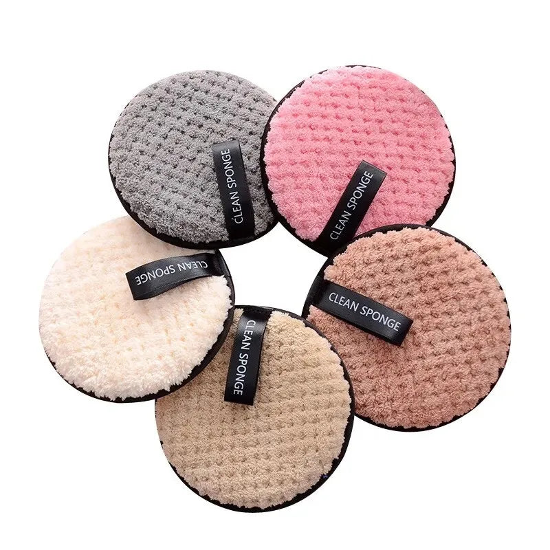 4-Piece Makeup Remover Microfiber Pads - Reusable Makeup Removing Towels, Gentle Cleansing Sponges for Face and Skin, Washable E BeautyBond