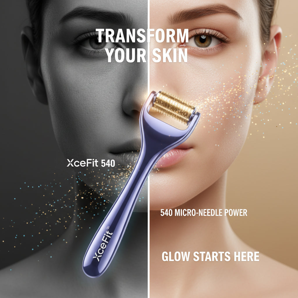 Instructions on how to use a derma roller with images and text.