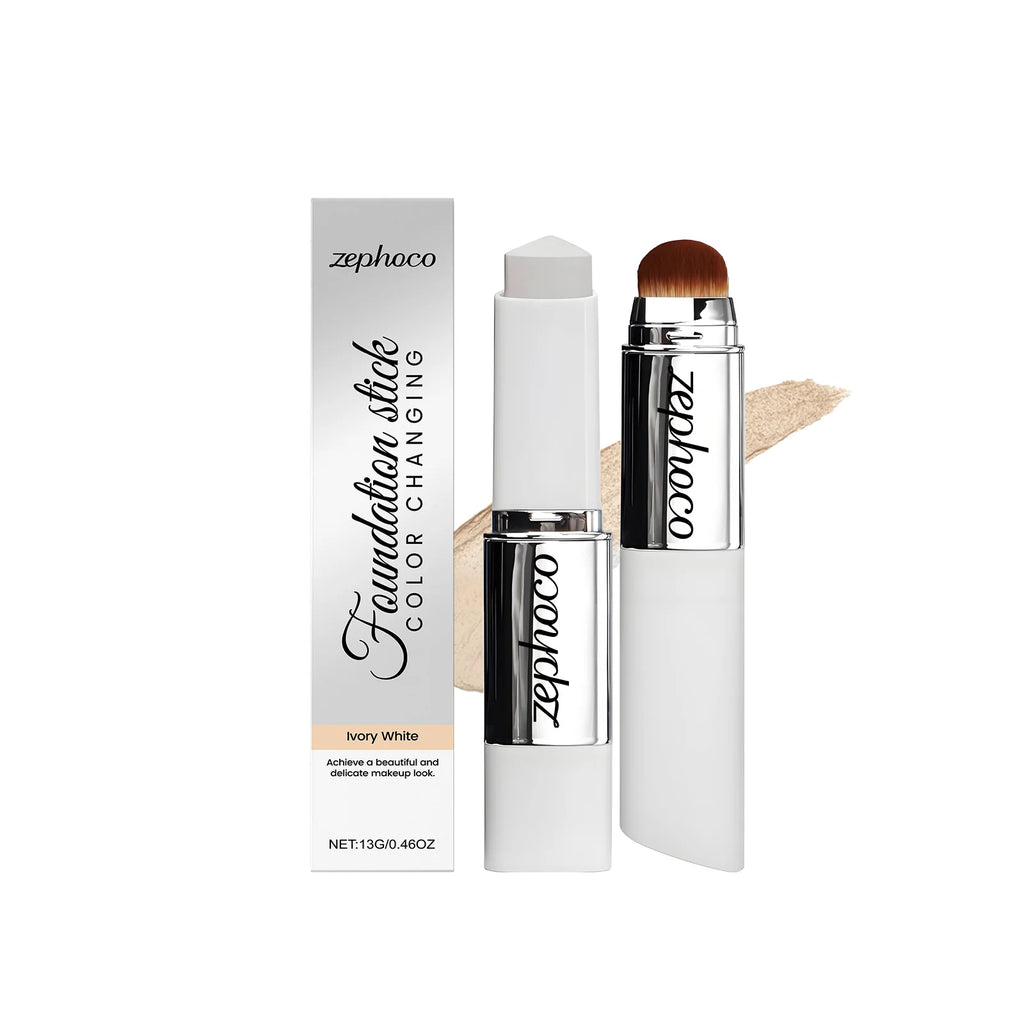 Color Changing Foundation Stick Blemish Cover Concealer Moisturizing Skin Brightening Invisible Pores High Coverage Makeup Base BeautyBond