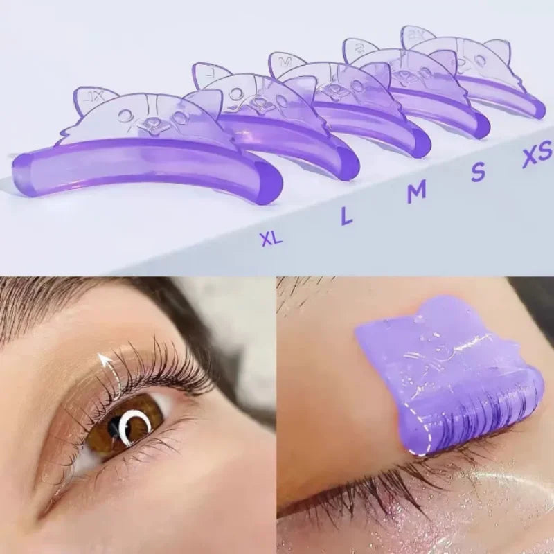 5 Pairs Eyelash Lifting Kit Silicone lamination Pad Reusable Lash Perming Rods Lashes Extension Curler Makeup Accessories Tools BeautyBond