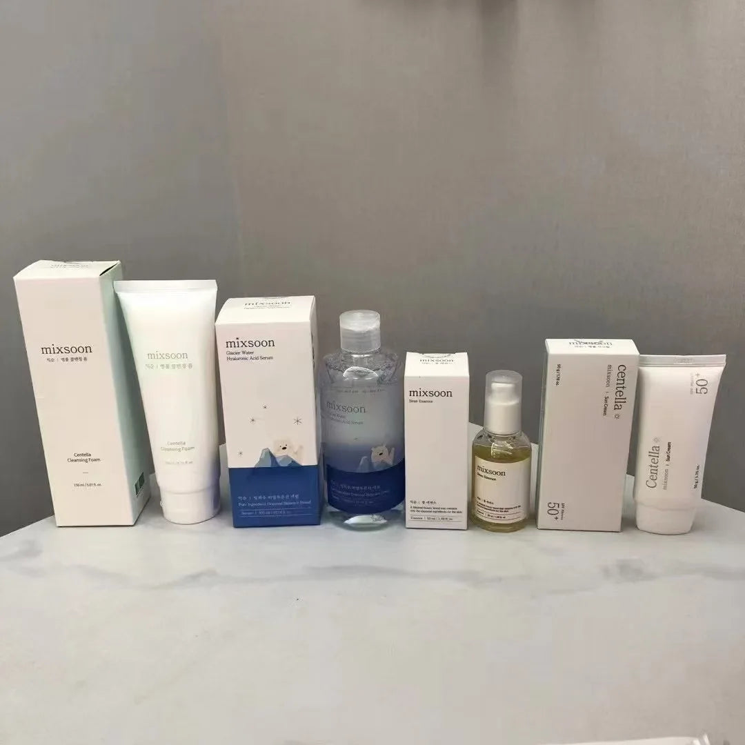 Korean Mixsoon Bean Cream Essence Sunscreen Centella Facial Cleaner Moisturizing Soothing Enhance Skin Elasticity Oil Control BeautyBond