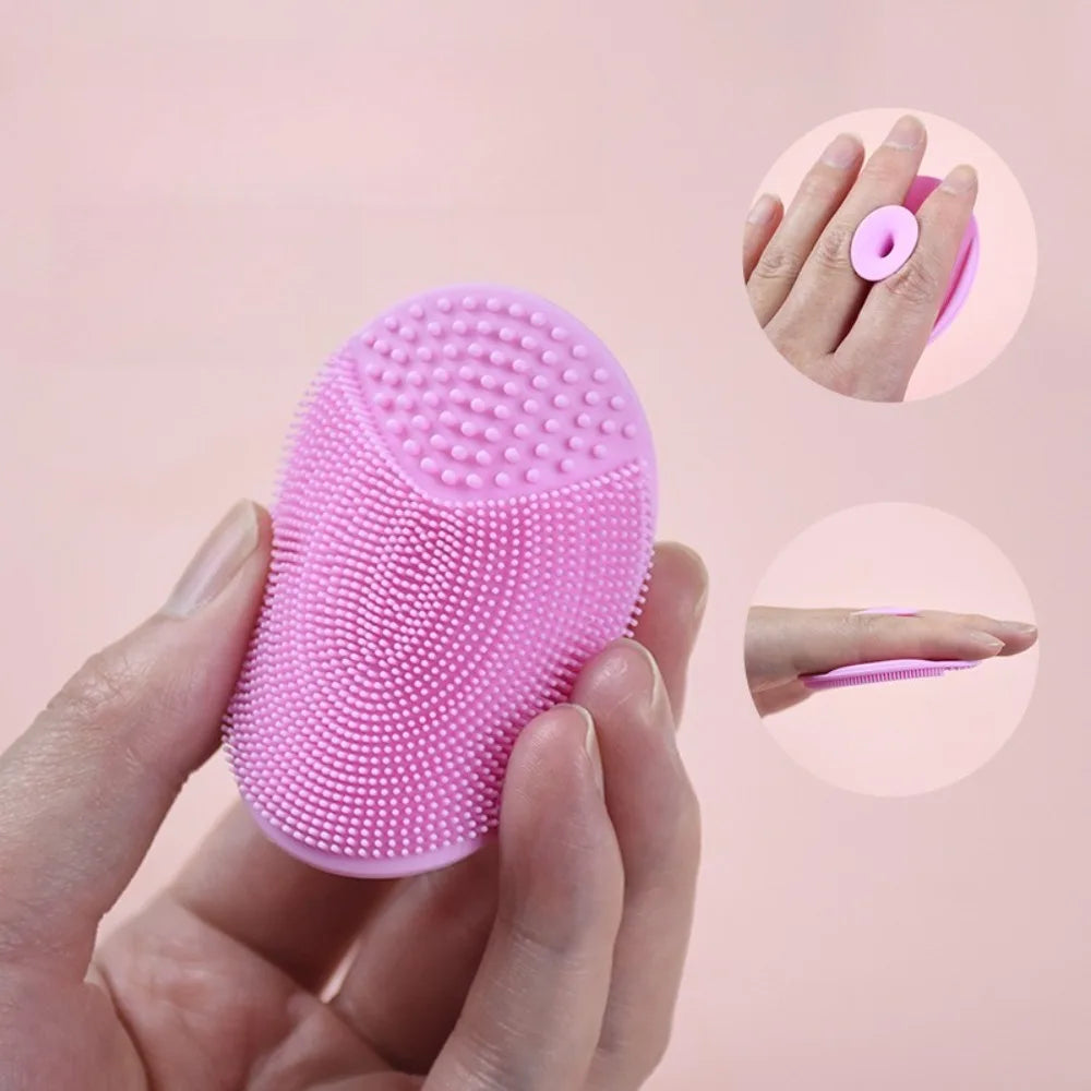 Soft Silicone Face Brush Cleanser and Massager Manual Facial Cleansing Brush Exfoliating Silicone Face Scrubber for Women Man BeautyBond