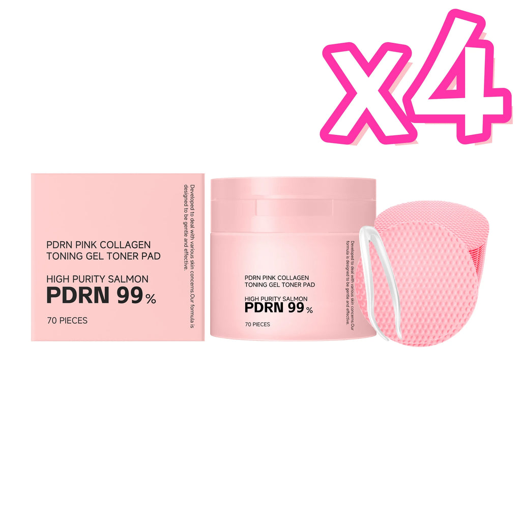 PDRN Collagen Toner Pads Repair Skin Barrier Calm Redness Hydrate Skin Reduce Skin Fine Lines Brighten Dullness Facial Toner Pad BeautyBond