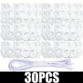 5-30PCS Therian Masks White Cat Masks Blank DIY Halloween Mask Animal Half Facemasks Masquerade Cosplay Party Supplies BeautyBond