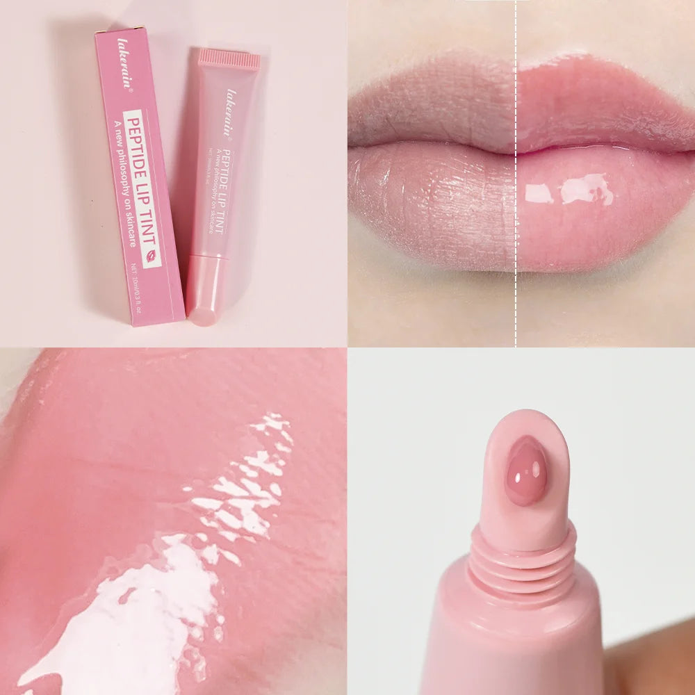10ml Mirror Lip Glaze Moisturizes Jelly Lip Enrichment Oil Lasting Water Light Glass Lip Oil Remove Line Lip Protection Serum BeautyBond