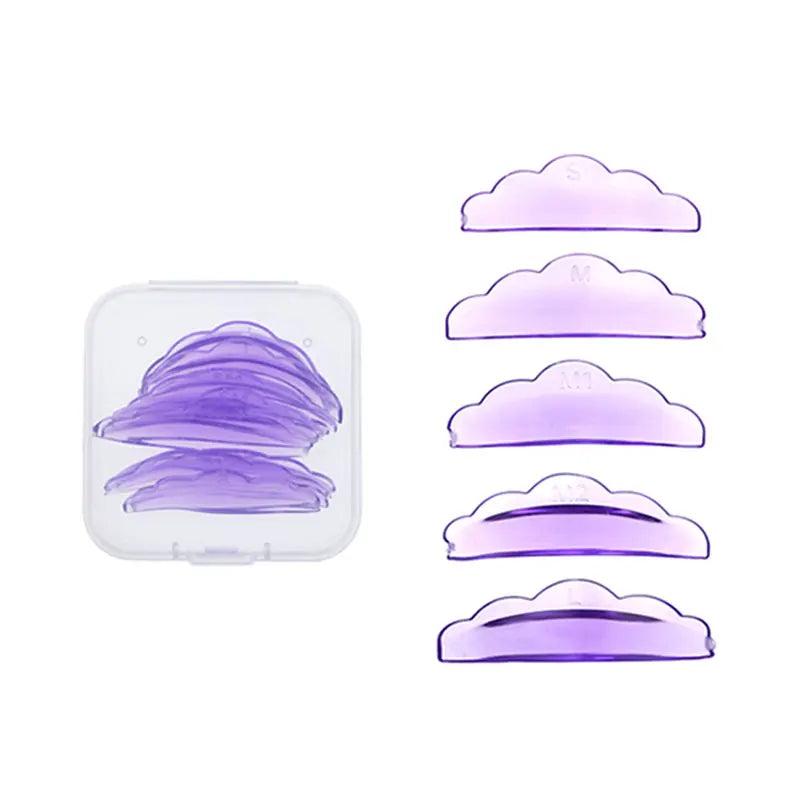 5 Pairs Self-Adhesive Lash Lift Pads Soft Silicone Eyelash Perm Rods Shield Lifting 3D Lashes Curler Accessories Makeup Tools BeautyBond