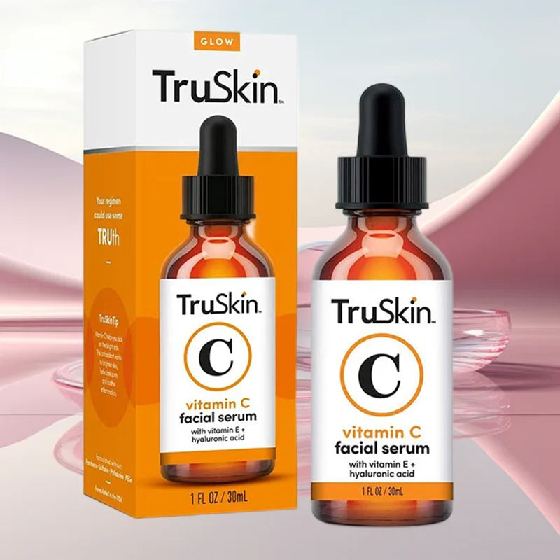 TruSkin Vitamin C Facial Serum 30ml 60mlwith Vitamin E Hyaluronic Acid Brightening Anti-Aging Serum BeautyBond