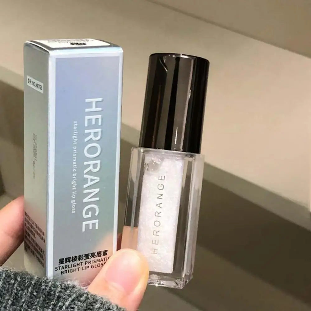 HERORANGE Glittering Mirror Lip Glaze, Watery Shimmering Light Lip Gloss Makeup 6 Colors, Hydrating Moisturizing, Long Lasting BeautyBond