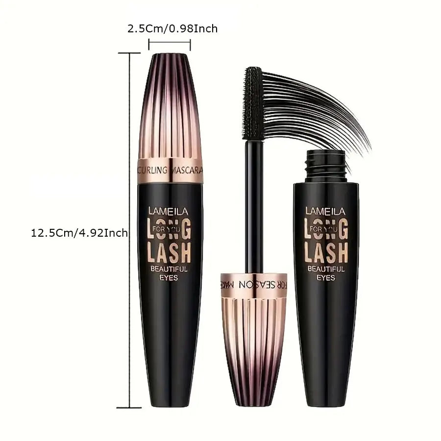 Waterproof 4D Mascara Thick Long Smudge-proof Plump Encrypted Long-lasting Curling Large Eye Makeup, Makeup Tools BeautyBond
