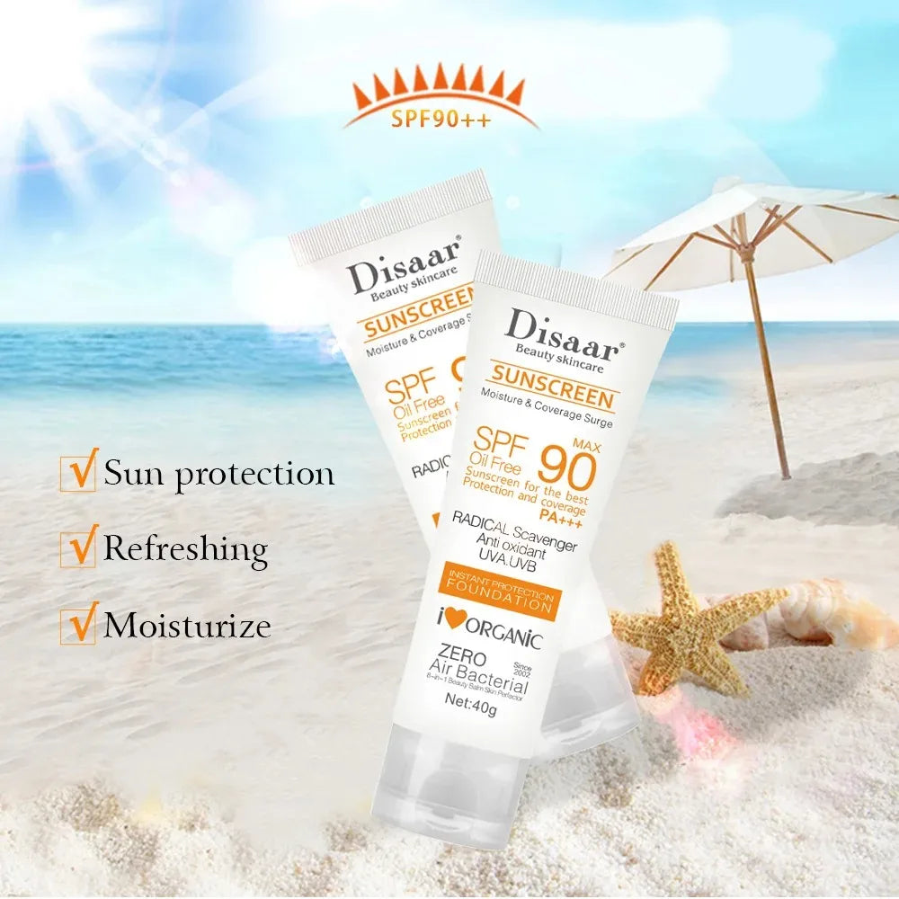 Facial Body Sunscreen Waterproof SPF 90+UV Sun Cream Sunblock Skin Protective Cream Anti Sun Facial Seaside Protection Cream BeautyBond