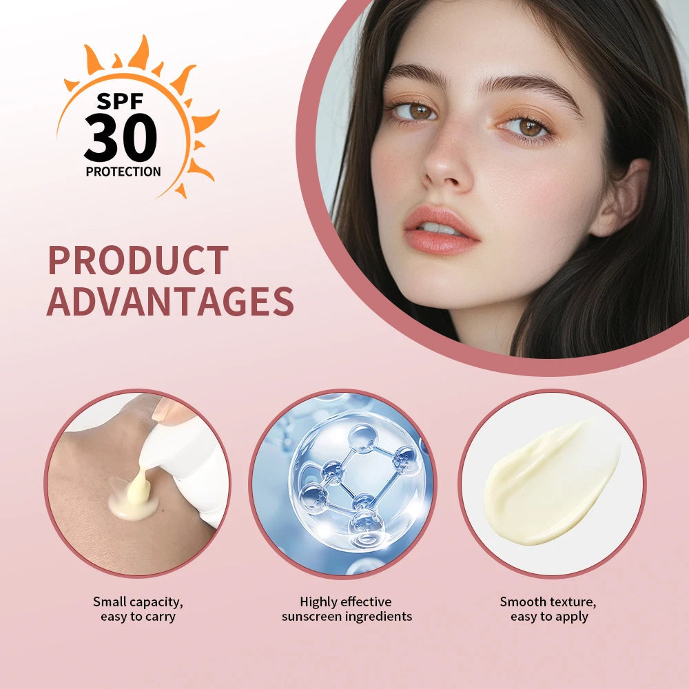 50ml Day Cream SPF 30 Outdoor Sun Protection Easily Absorbed Non-greasy Cream Daily Skin Care Product For All Skin Types BeautyBond
