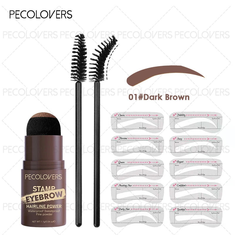 Waterproof Eyebrow Stamp Kit — 3-Piece Brow Stencil Set BeautyBond