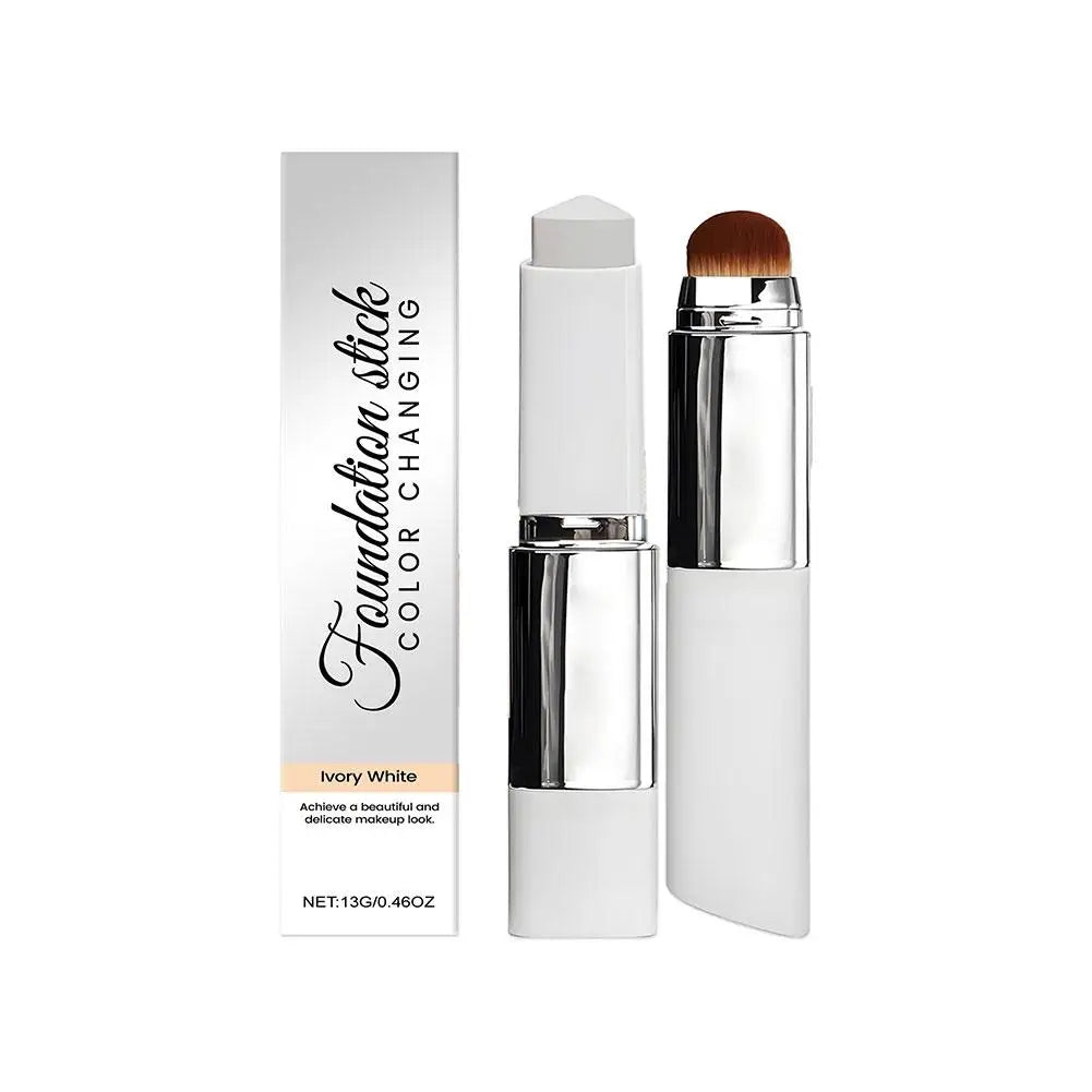 2-in-1 Color-Changing Foundation Liquid Stick Lasting Concealer Lightweight Moisturizing Brightening Matte Natural Base Makeup BeautyBond