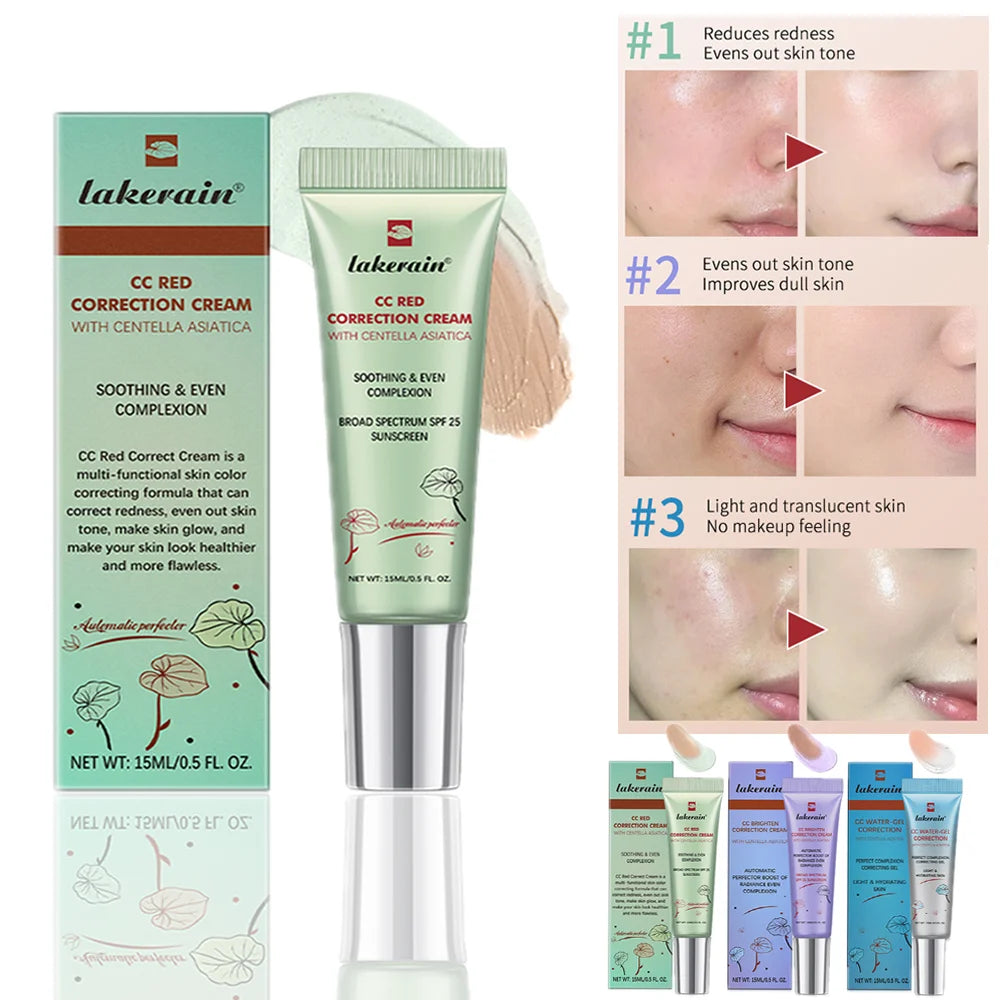 CC Cream erborian Korean Makeup High Coverage Foundation Foundation Cream for Face Base Makeup Color Changing Liquid Foundation BeautyBond