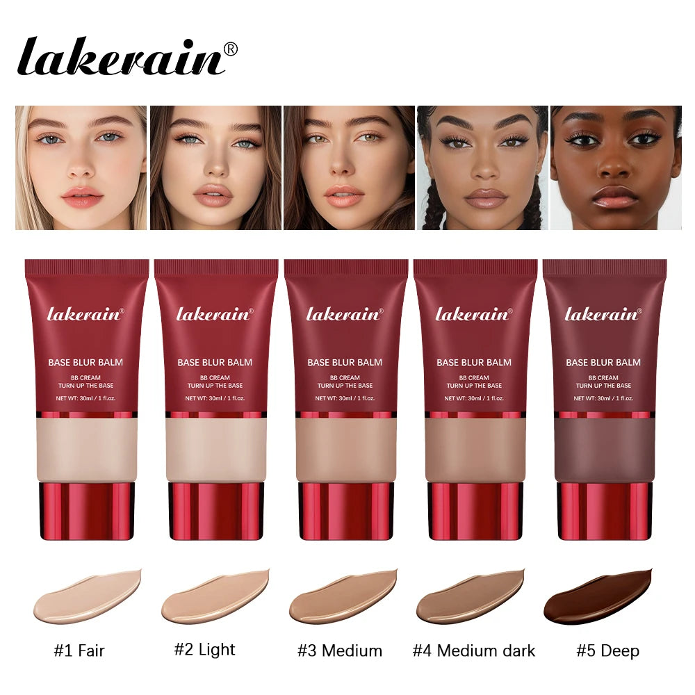 Matte Foundation Base Blur Soft Focus Matte Full Coverage Natural Fit Face Makeup Lightweight Long-Lasting Concealer BB Cream BeautyBond