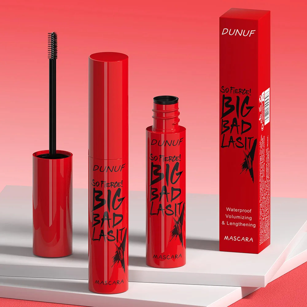 DUNUF 1 Pcs Long Lasting Mascara Thin Thick Waterproof Curl does not Easily Stain Sweat-proof and Non-smudging Beginner Friendly BeautyBond