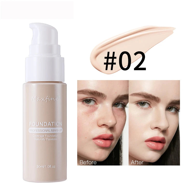 Liquid Foundation Effective Concealer Waterproof Sweat-resistant Makeup Professional Cosmetics BeautyBond