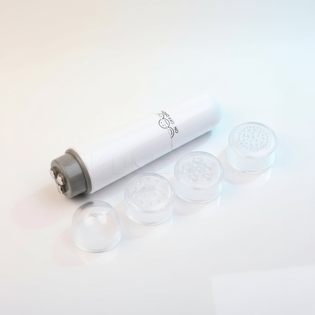 Mini Massage Pen Portable 4 Head Electric Eye Massage Instrument Tools Relax Device Lift Face Vibration Stick Health Care White BeautyBond