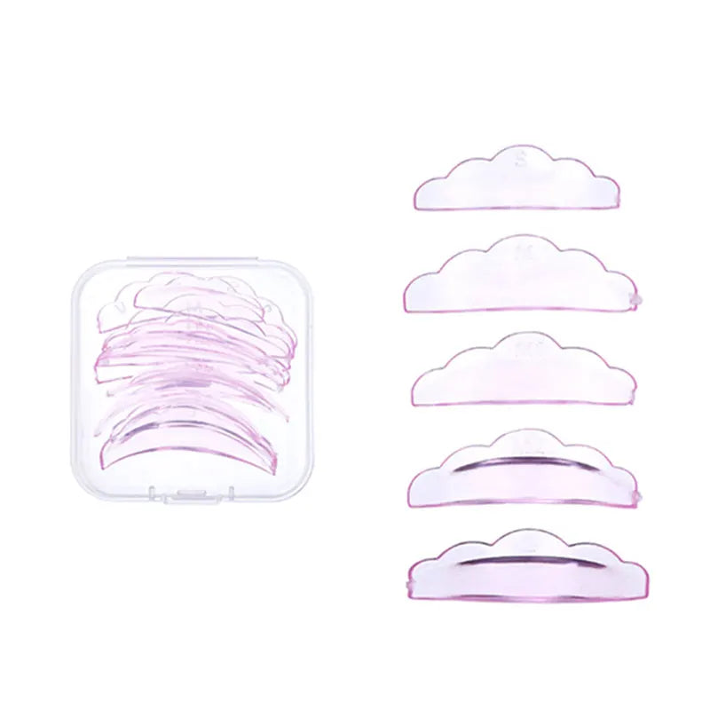 5 Pairs Self-Adhesive Lash Lift Pads Soft Silicone Eyelash Perm Rods Shield Lifting 3D Lashes Curler Accessories Makeup Tools BeautyBond